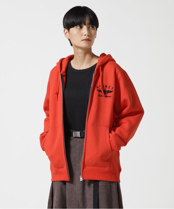 VARSITY LOGO SWEAT PARKA/ バーシティロゴスウェットパーカー