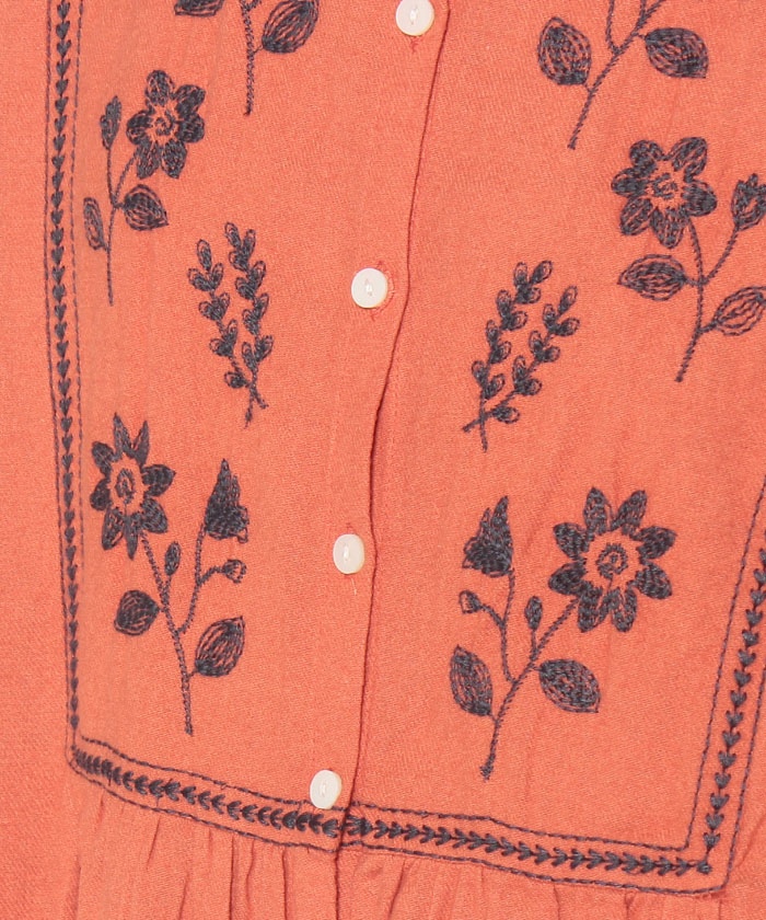 Samansa Mos2/サマンサモスモス】胸元切替刺繍ワンピース Samansa Mos2/サマンサモスモス】胸元切替刺繍ワンピース