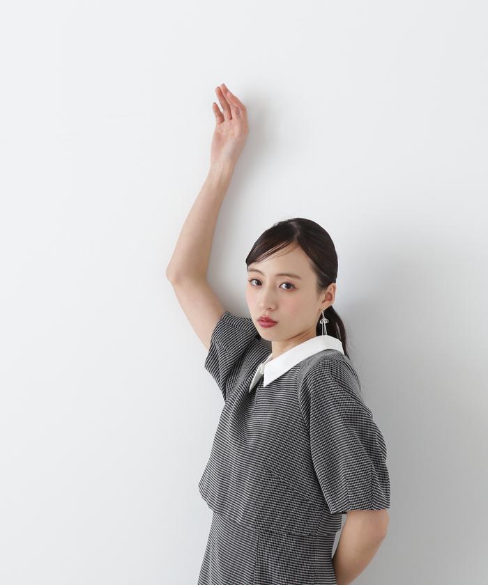 セール 30%OFF】フロントスリットエリツキレイヤードワンピース