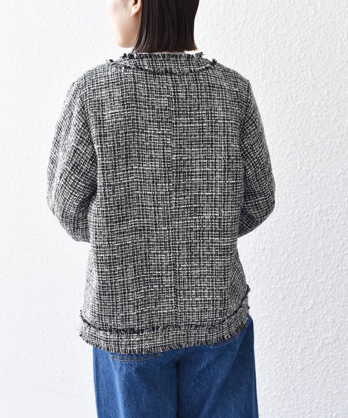 公式】通販 23SS♪完売♪ツイードゴールドボタンシャツジャケット