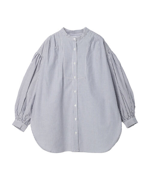 Sov.◆アメリカンスリーブシャツニット/36/ポリエステル/KHK/0309-190-242 B BEIGE,ecru/WEB限定・洗える】RIB TOPS / コットンシルク
