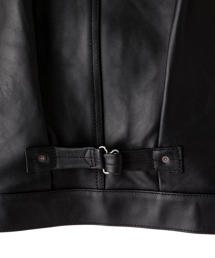 レア(裾ベルトなし)　レザートラッカージャケット　シープレザー SHEEP LEATHER 1st TRACKER JACKET/シープレザー トラッカー
