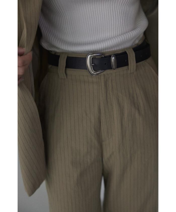undulation buckle belt(506574130) | ブラックバイマウジー
