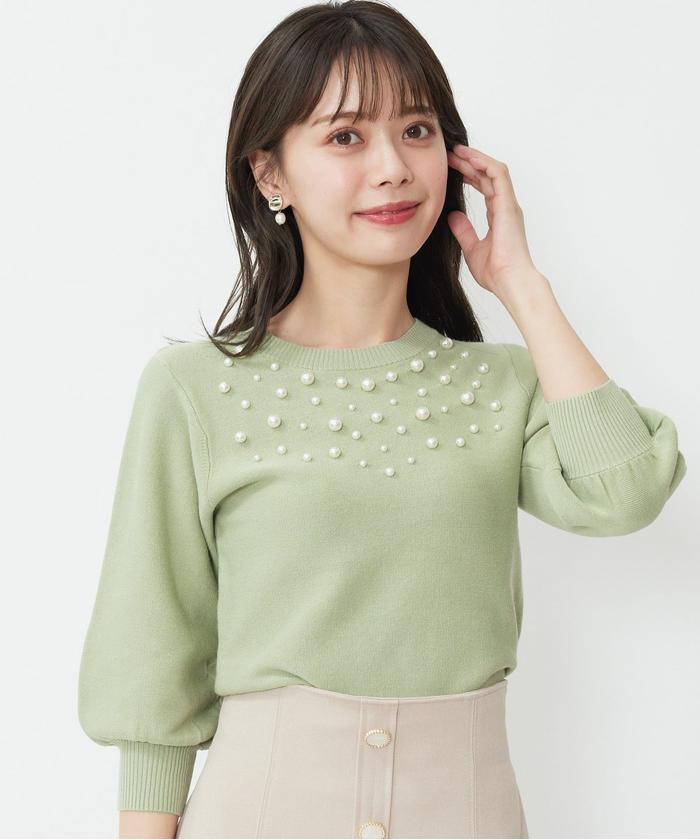 衿ビジューニットプルオーバー(505145315) | ウィルセレクション