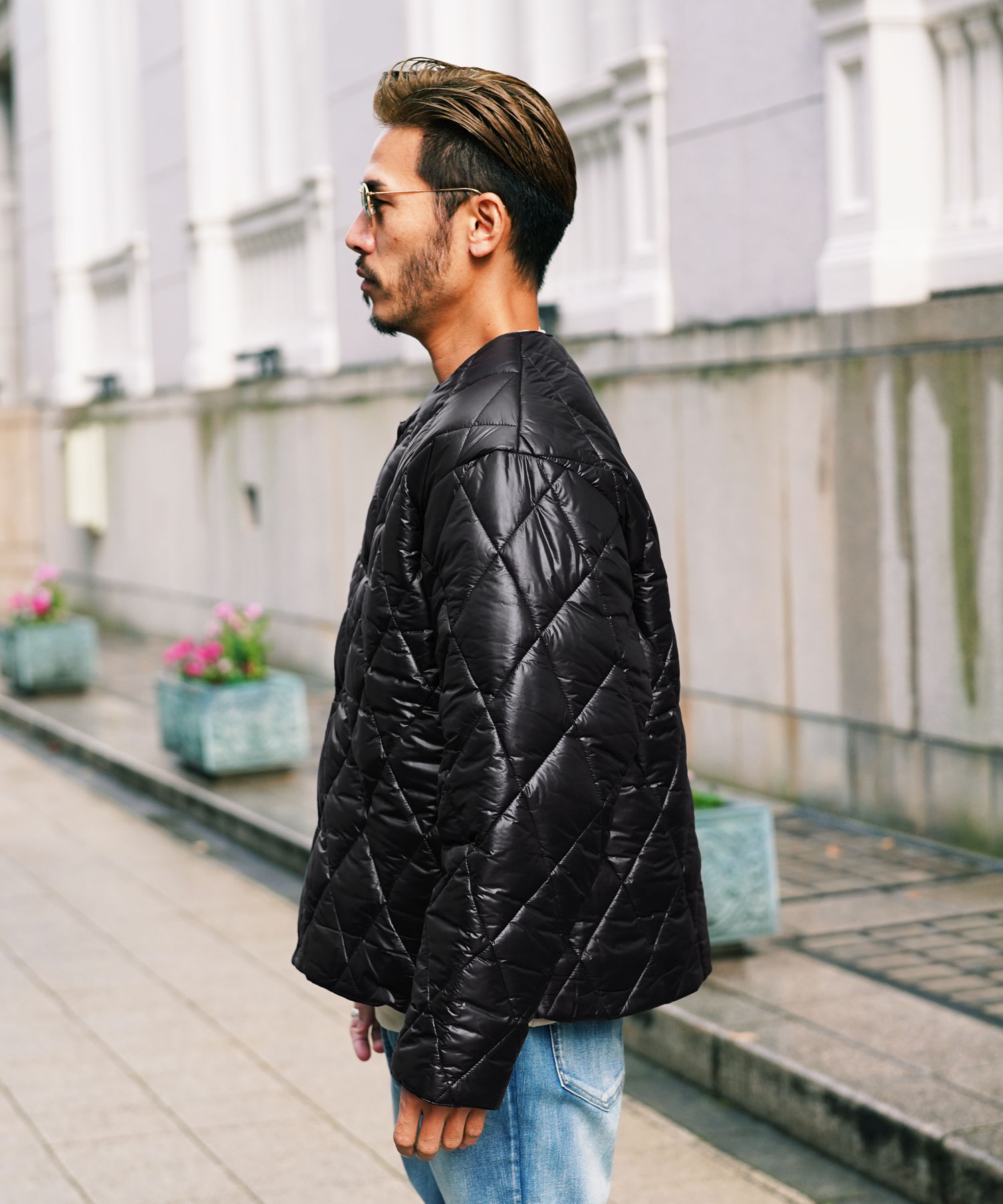 大人気☆入手困難】Lace Shell Belted Down Jacket