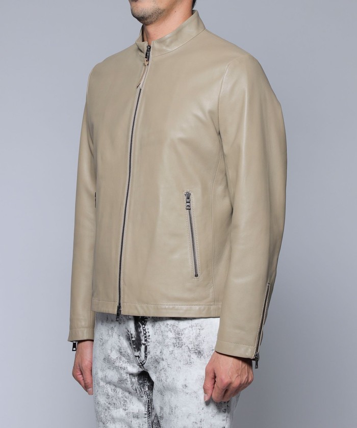 セール 30%OFF】シングルライダースレザージャケット(505110196 セール 30%OFF】シングルライダースレザージャケット(505110196