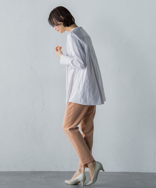 シルキーブロードストライプAラインブラウス≪洗濯機で洗える≫(505097325) | ロートレ・アモン(LAUTREAMONT) - d fashion