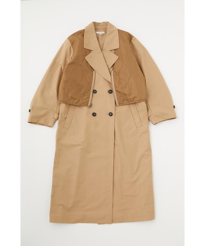 最終値下げ!!MOUSSY 4WAYギミックレイヤードトレンチコート MOUSSY（マウジー）の「4WAY GIMMICK LAYER TRENCH / 4WAY