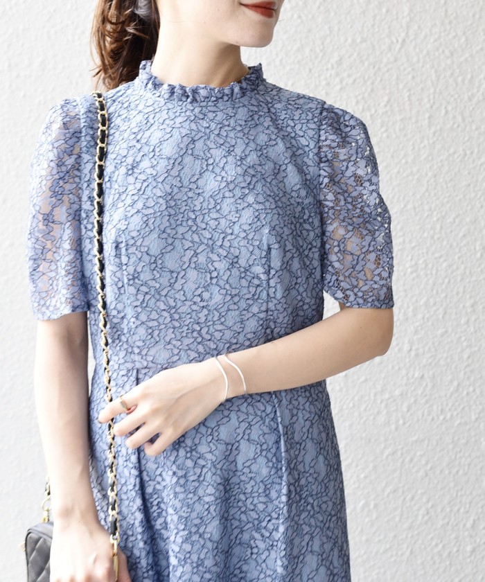 【SHIPS別注】kaene:コードレース ワンピース kaene ドレス 「結婚式・パーティ」「SHIPS別注」kaene:コード