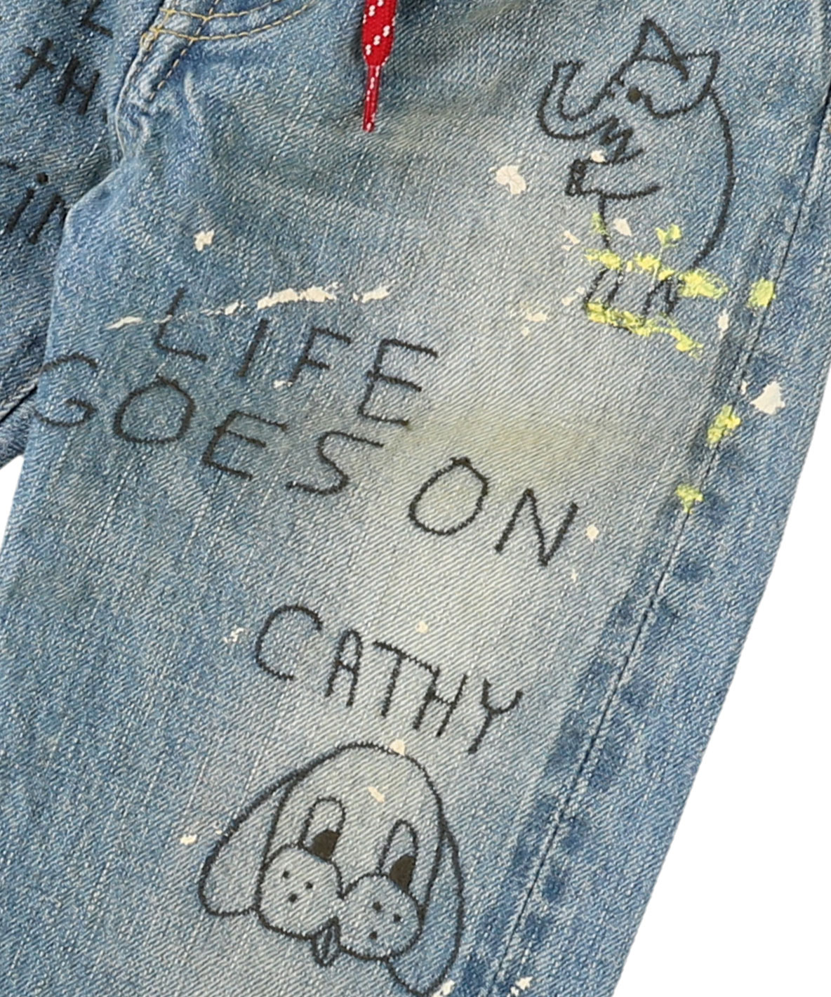 デニムダンガリー DENIM DUNGAREE 12ozHOME MADEデニム ラクガキ