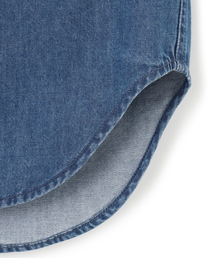 セール】【洗える】23区DENIM ライトダンガリー シャツ