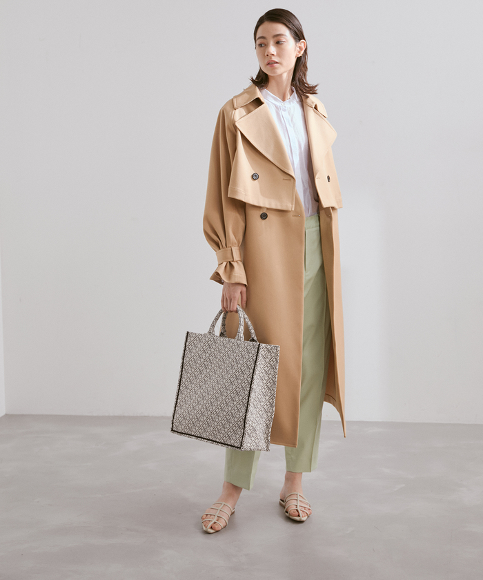 セール 50%OFF】【A4対応】モノグラムジャガードトートバッグ セール 50%OFF】【A4対応】モノグラムジャガードトートバッグ