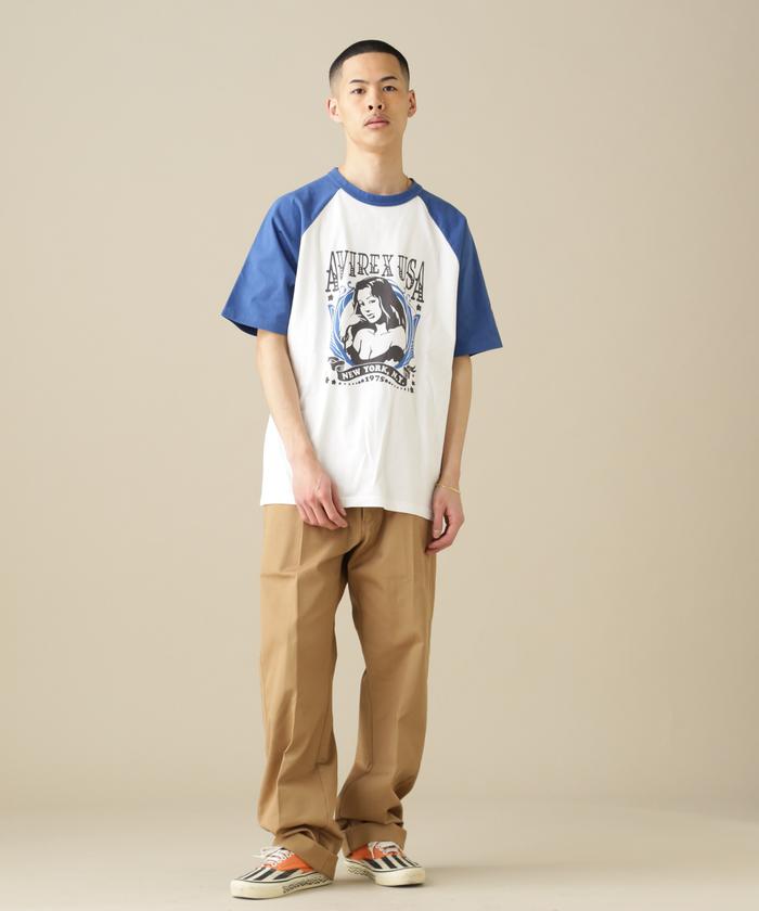 Flag Raglan T-shirt/フラッグラグランTシャツ Flag Raglan T-shirt/フラッグラグランTシャツ