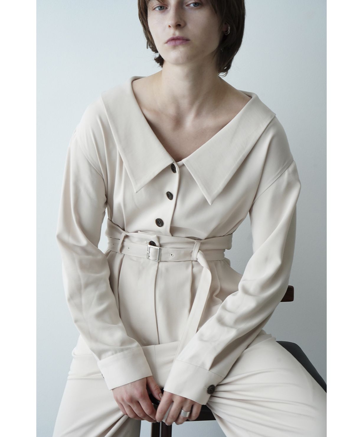 クラネ2WAY FLAT COLLAR ALL IN ONE セール】2WAY FLAT COLLAR ALL IN ONE（つなぎ/オールインワン