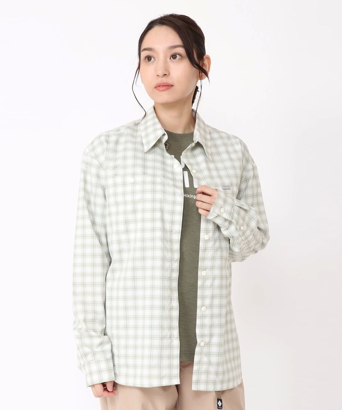 ブラウス シャツ Columbia／ウィメンズシルバーリッジユーティリティパターン ロングスリーブシャツ／コロンビア／吸湿・速乾／UVカット／長袖シャ Columbia ブラウス シャツ Columbia／ウィメンズシルバーリッジ