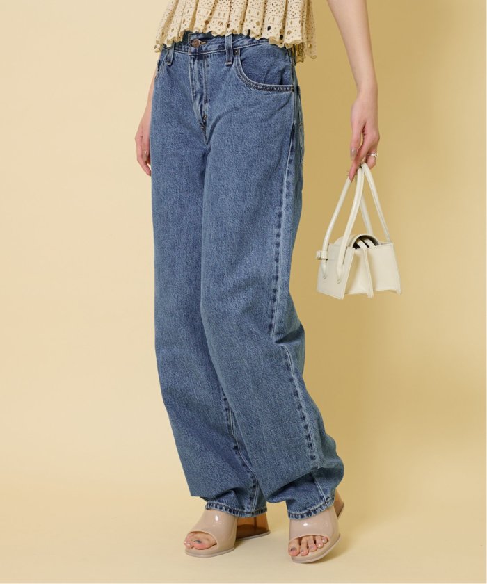 リーバイス×スピックアンドスパン　ワイドデニムパンツ LEVI'S/リーバイス S*S 別注SMU RIBCAGE WIDE LEG（デニムパンツ