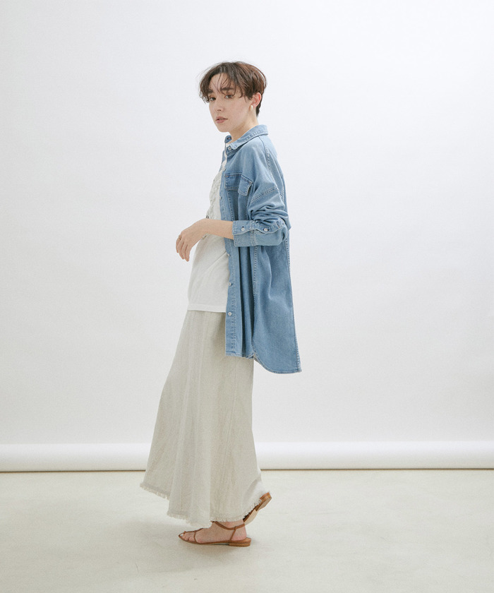 Healthy Denim ダークデニムシャツ サイズ0 Healthy DENIM｜ヘルシーデニムのブラウス・シャツ通販｜ELLE
