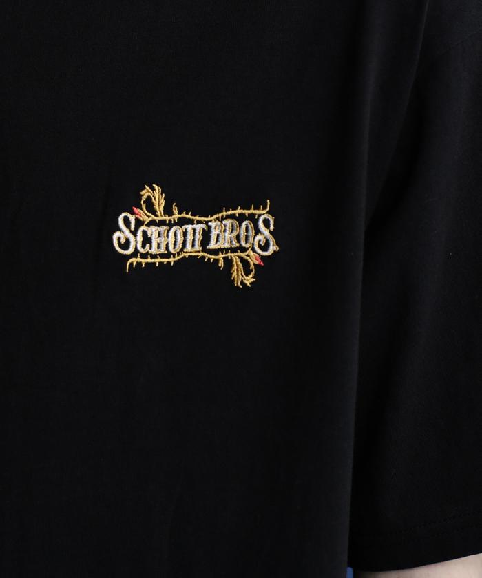 Schott ショット WASH T-SHIRT Schott BROS 半袖Tシャツ Schott N.Y.C tシャツ Schott/ショット/ONE STAR LEATHER POCKET