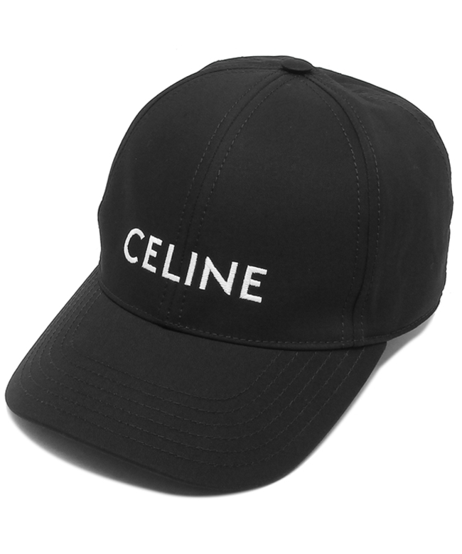 セリーヌ 帽子 キャップ ベースボールキャップ ロゴ ブラック メンズ 