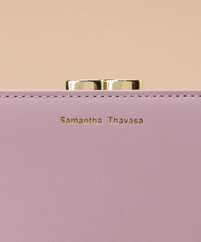 すぐ届く☆【Samantha】大人気！二つ折りバイカラー 口金折財布 セール】スマートバイカラー 口金折財布(505164623) | サマンサ