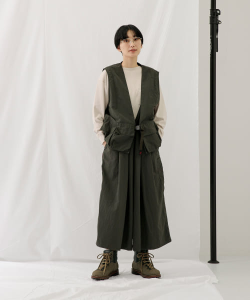 GRAMICCI×EKAL 23SS別注アクティブナイロンベスト　doors セール】『撥水』『セットアップ対応』『別注』GRAMICCI