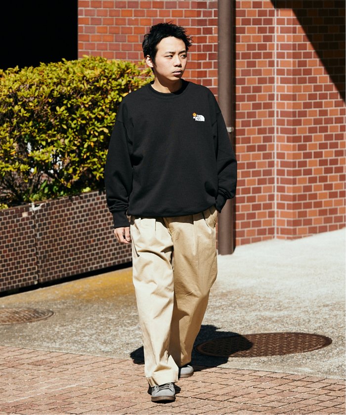 WEB限定【THE NORTH FACE / ノースフェイス】フラワーロゴクルー