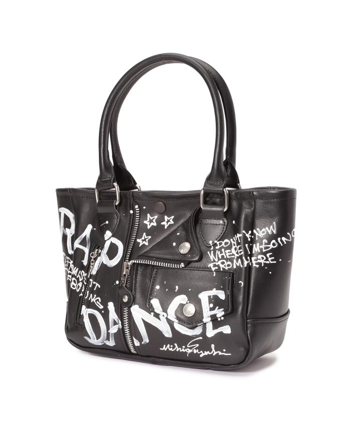 ONEMAD ✖️ Schott ペイント　ミニライダースバッグ　黒 ONEMAD ✖️ Schott ペイント ミニライダースバッグ 黒 - メルカリ