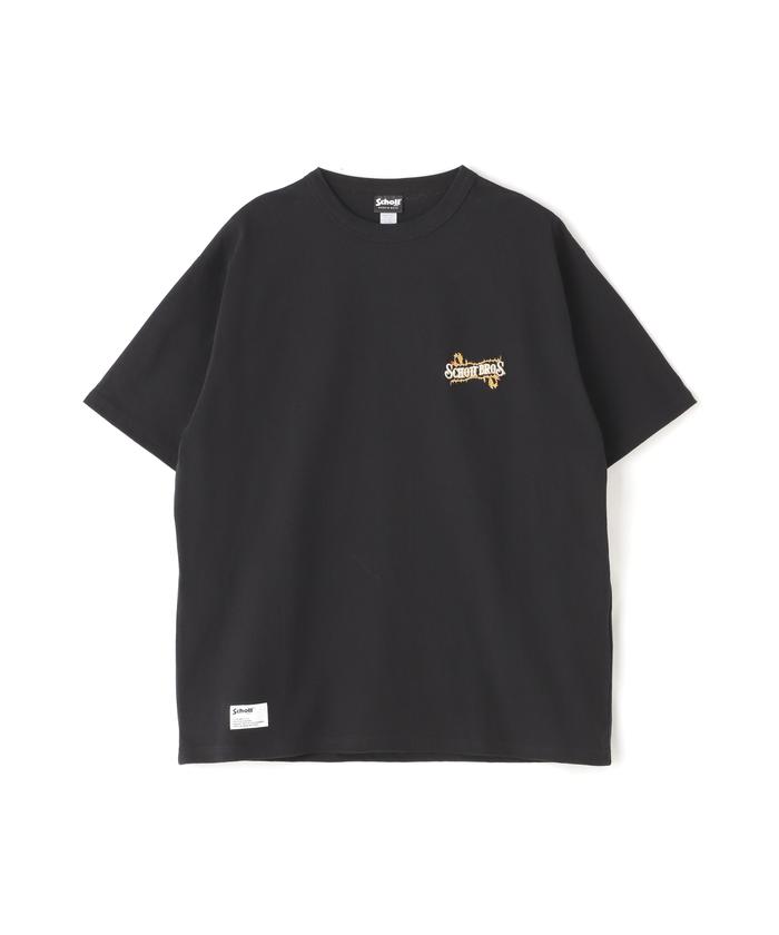 schott 刺繍 ポロシャツ Schott N.Y.C シャツ BARBER EMB バーバーロゴ刺繍 ワークシャツ