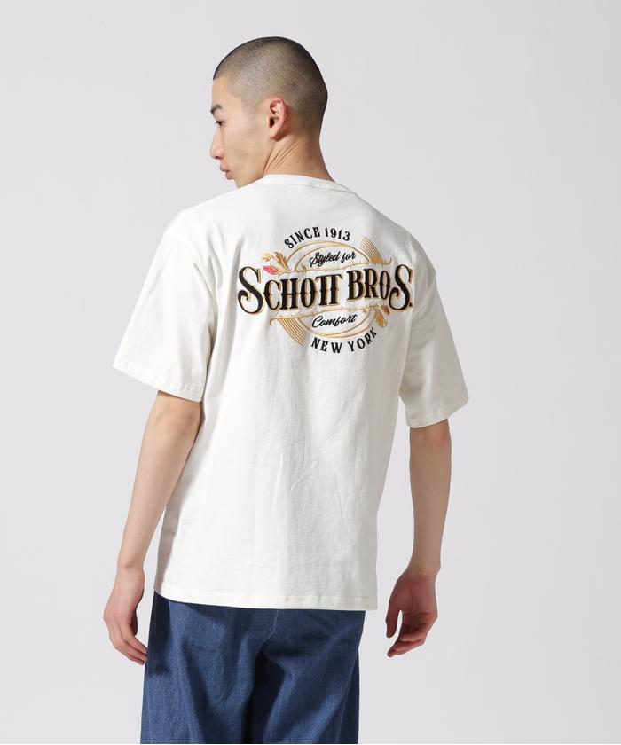 schott 刺繍 ポロシャツ オリジナルtシャツ 刺繍 ショット Schott T－SHIRT 
