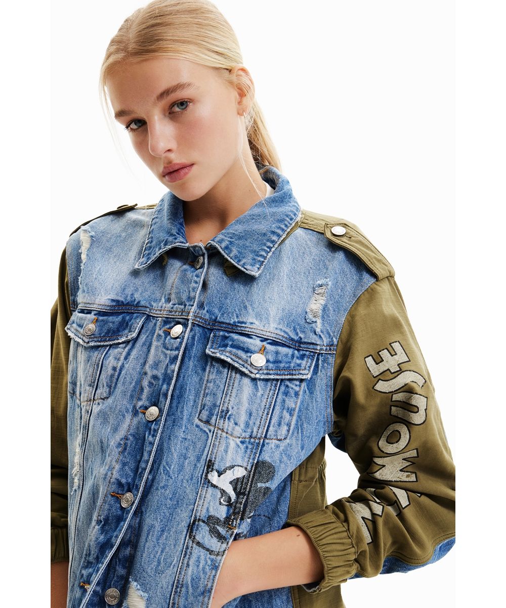 美品 Desigual デシグアル アウター フードコート モッズジャケット M クーポン】【セール50%OFF】デシグアル Desigual ミッキーマウス