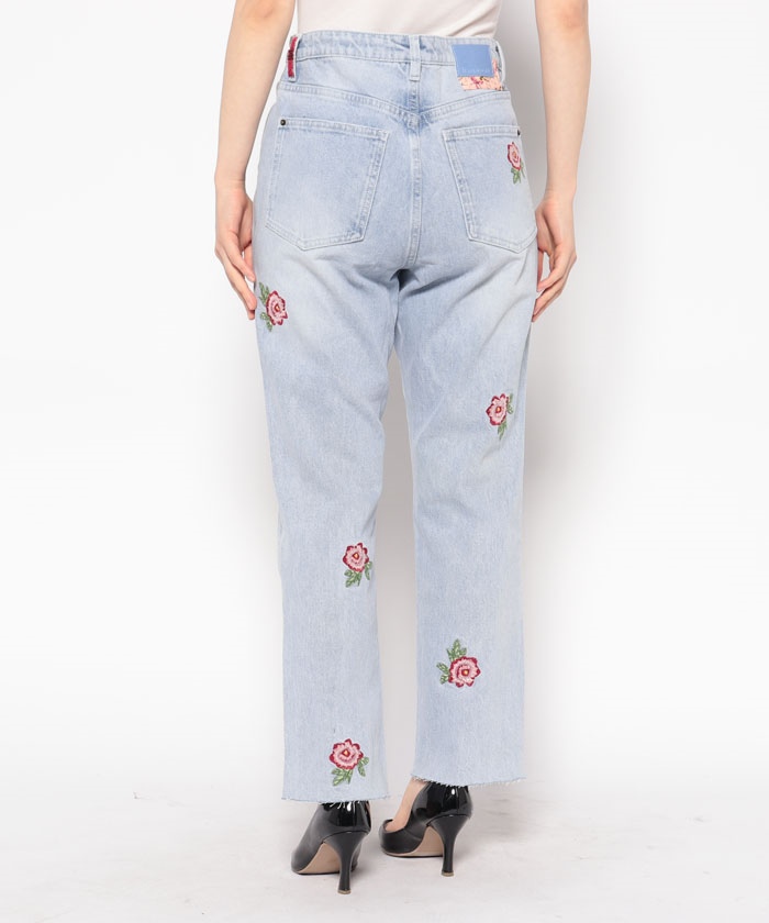 セール】デシグアル Desigual 花柄 クロップドストレート