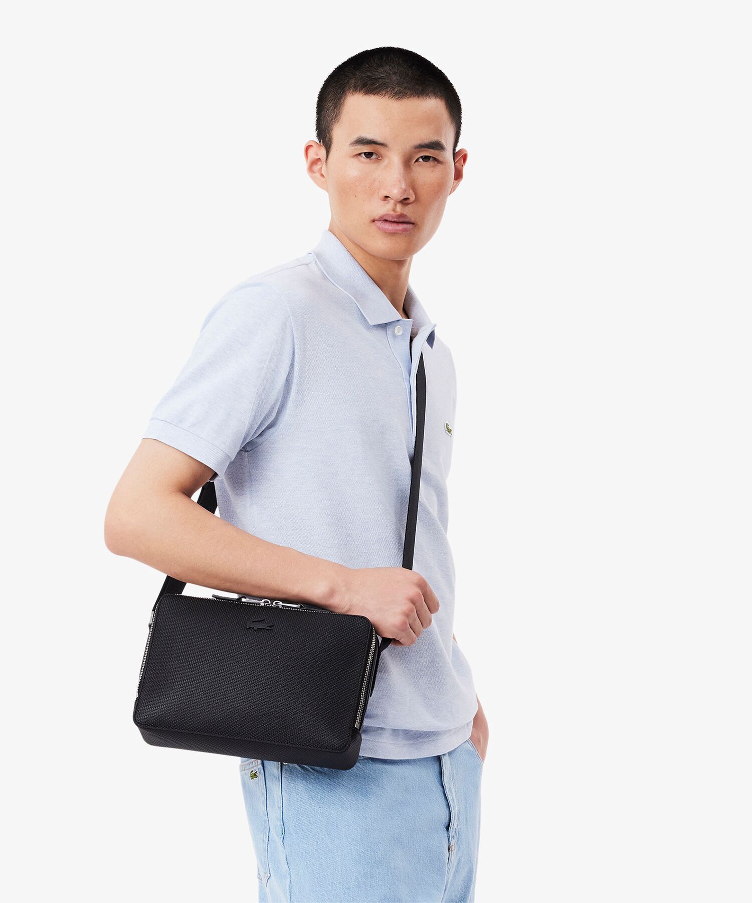 【LACOSTE】CHANTACOスクエアショルダーバッグ CHANTACOスクエアショルダーバッグ NH3270C - ラコステ（LACOSTE