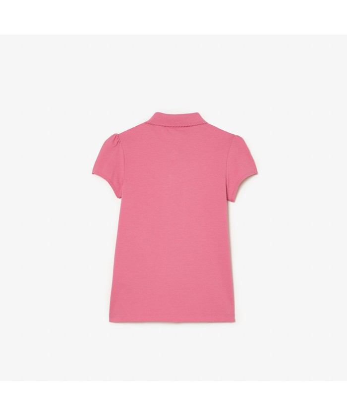 ラコステ LACOSTE GIRLS スカラップカラー ミニピケポロシャツ
