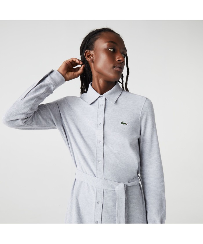 セール50%OFF】鹿の子地シャツドレス(505172405) | ラコステ(LACOSTE