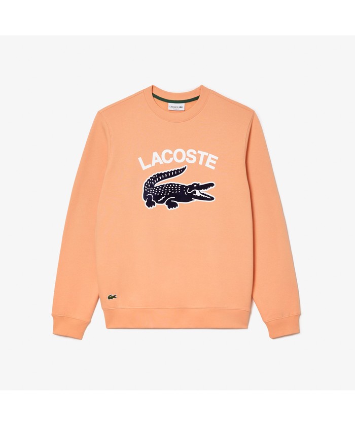 セール】ラコステ LACOSTE ビッグクロックカレッジロゴクルー