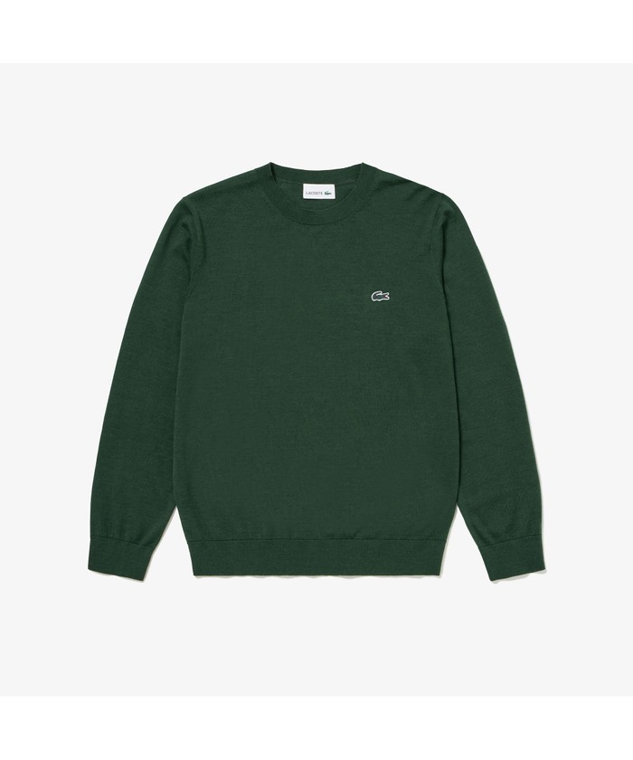 セール】ラコステ LACOSTE ウォッシャブルウールクルーネック