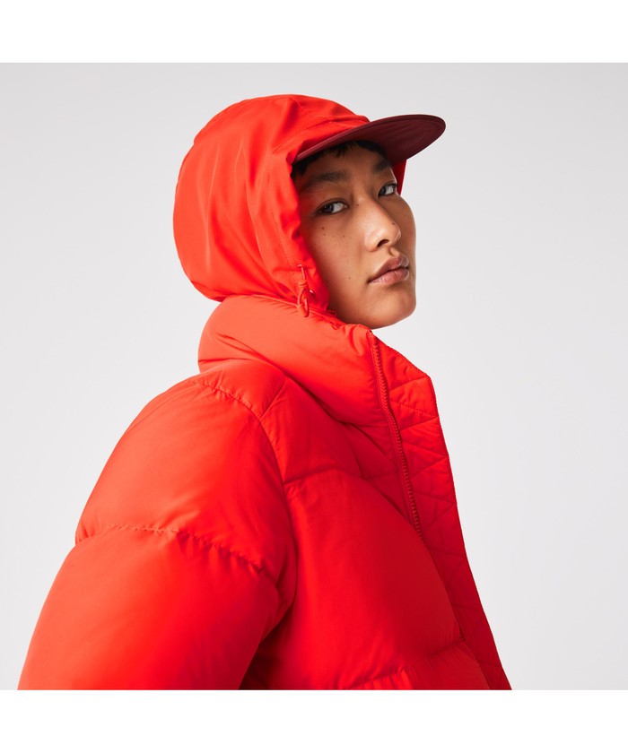 【人気】ラコステ LACOSTE 2way ダウンジャケット L AL70 ラコステ LACOSTE ウィメンズショートダウンジャケット