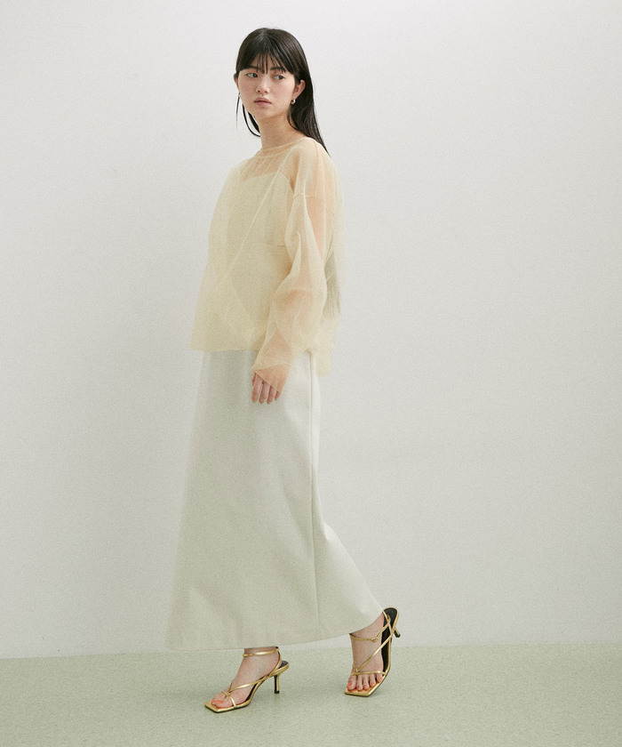 セール 40%OFF】【サステナブル】チュールツイストプルオーバー