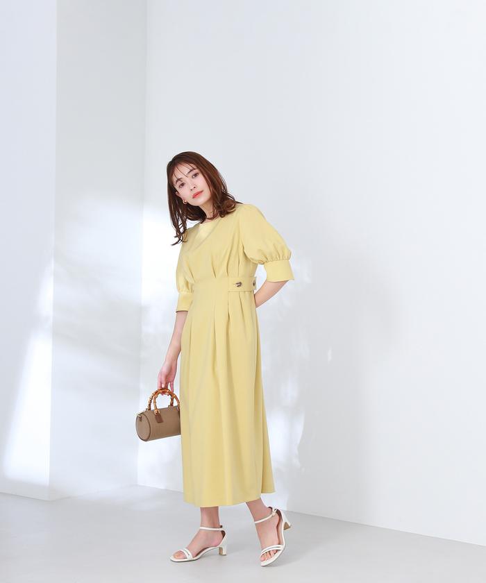 セール 50%OFF】ウエストサイドボタンワンピース(505162218 セール 50%OFF】ウエストサイドボタンワンピース(505162218