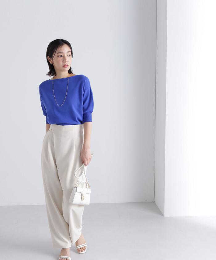 ナチュラルビューティー　ハーフパンツ　ベロア　スーツ　タグ付き未使用品 NATURAL BEAUTY BASIC（ナチュラルビューティーベーシック）の