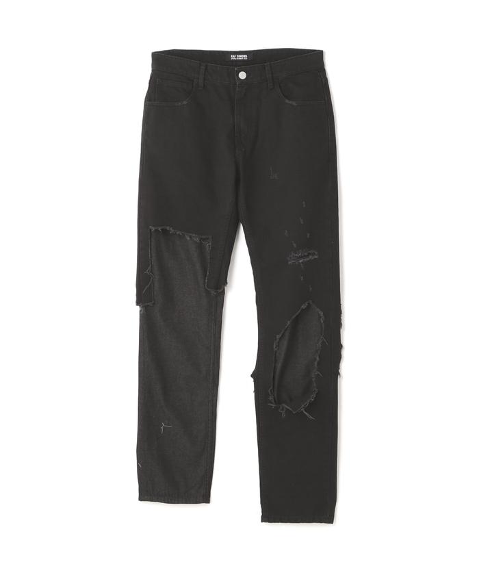 クーポン】RAFSIMONS/ラフシモンズ/Destroyed Double Denim