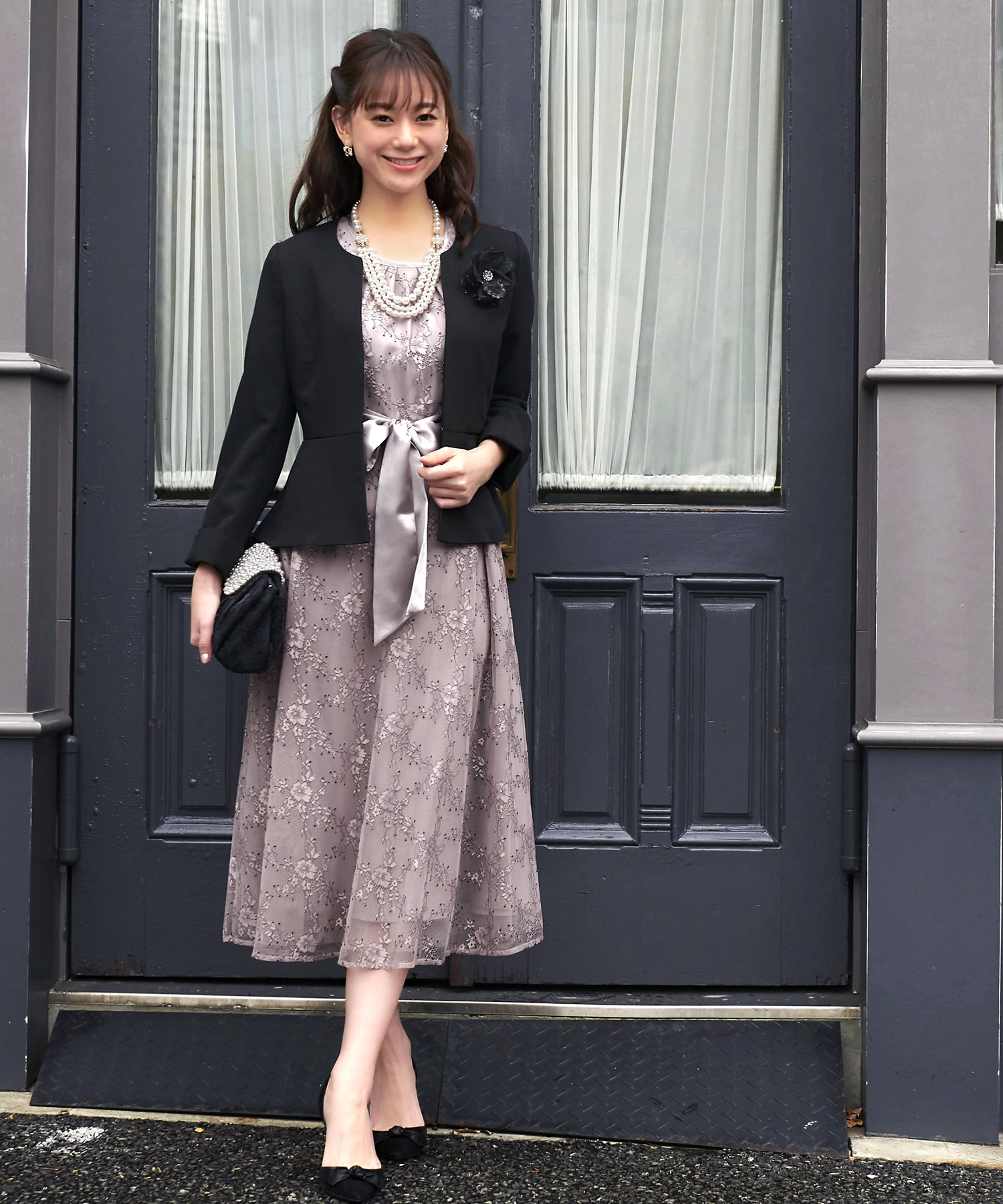 パーティを彩るご馳走や ルイルエブティック RUIRUE BOUTIQUE ペプラムジャケット スーツ・フォーマル・ドレス