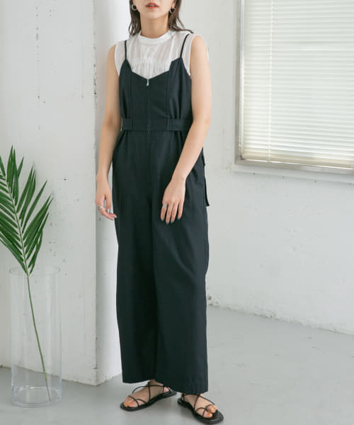 セール 50%OFF】フロントZIPサロペット(505176748
