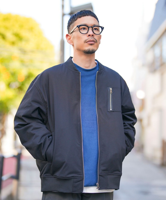 美品 MAX&CO ニット切替し中綿ジャケット ブルゾン M〜Ｌ 美品 MAX&CO ニット切替し中綿ジャケット ブルゾン M〜L