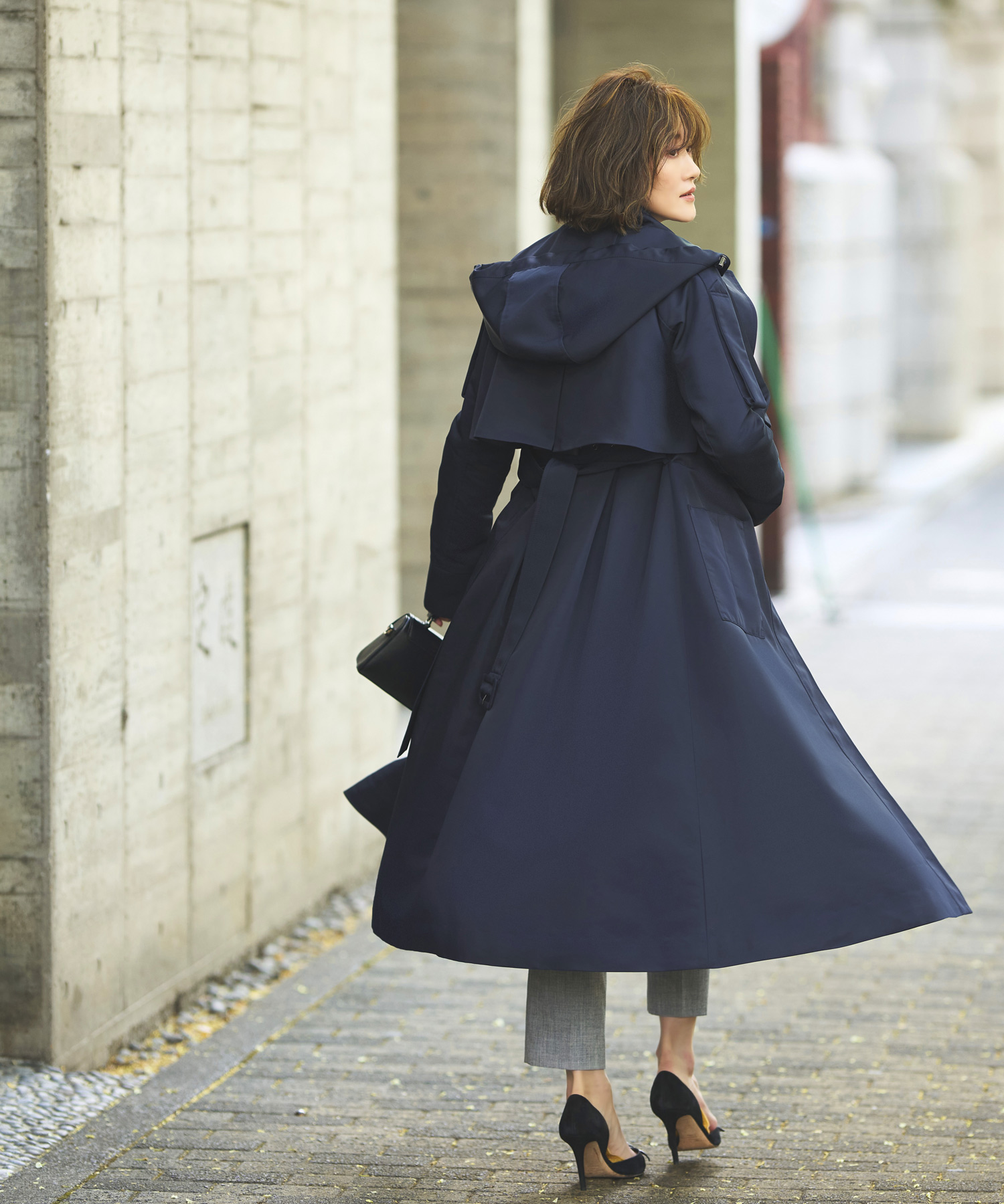 ルイルエブティック RUIRUE BOUTIQUE 2wayフードロングトレンチ ルイルエブティック RUIRUE BOUTIQUE 2wayフードロングトレンチ