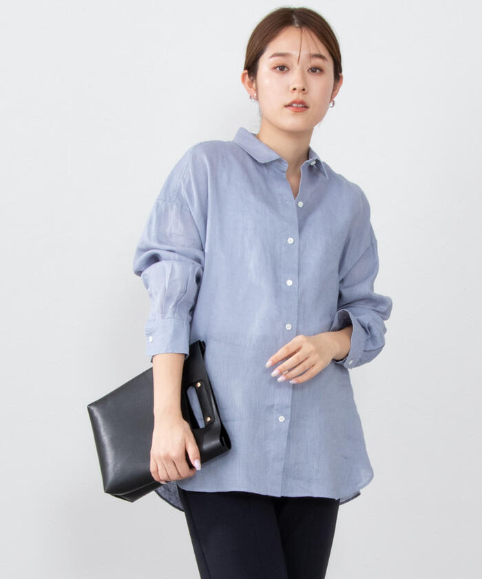 セール 20%OFF】リネンカシュクールシャツ(505174047