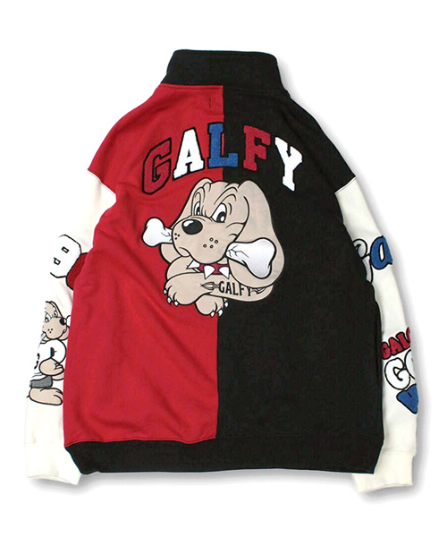 GALFY(ガルフィー) セットアップ メンズ サガラ刺繍 ハーフジップ 