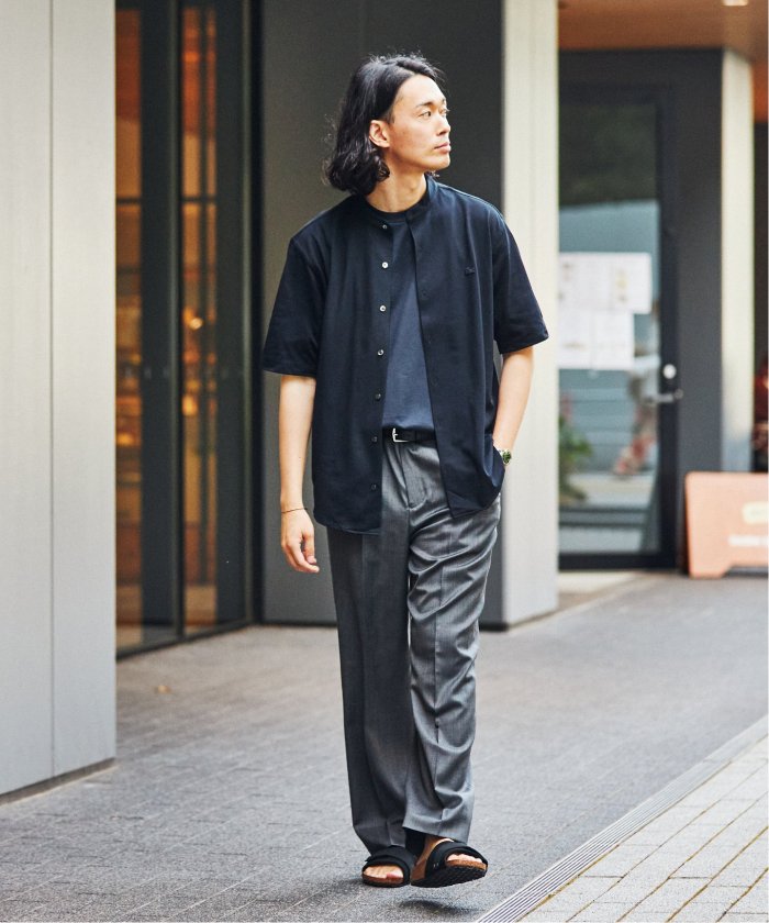 セール 30%OFF】【LACOSTE / ラコステ】別注 バンドカラー フル