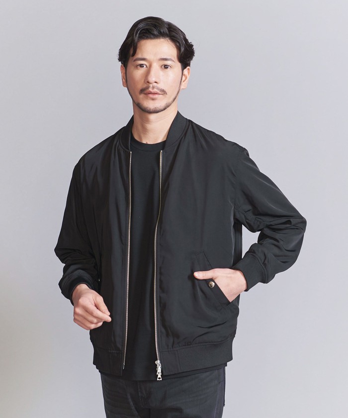 WEB限定 WARDROBE SMART】ライト ツイル MA-1 ブルゾン(505182313