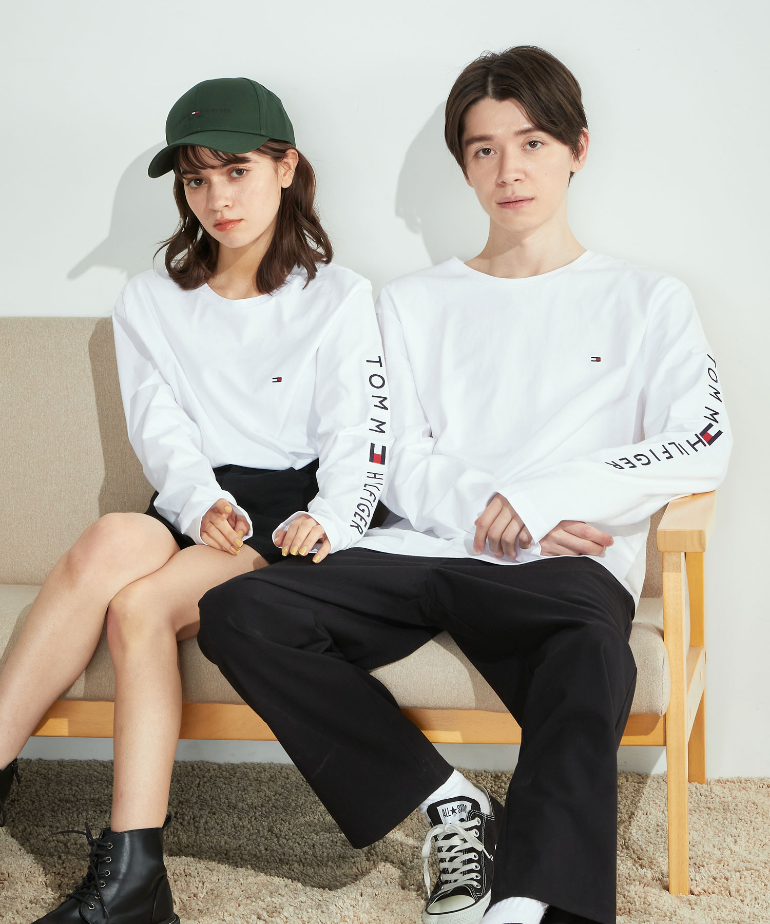 クーポン】【WEB限定】スリーブロゴロングスリーブTシャツ(504486056